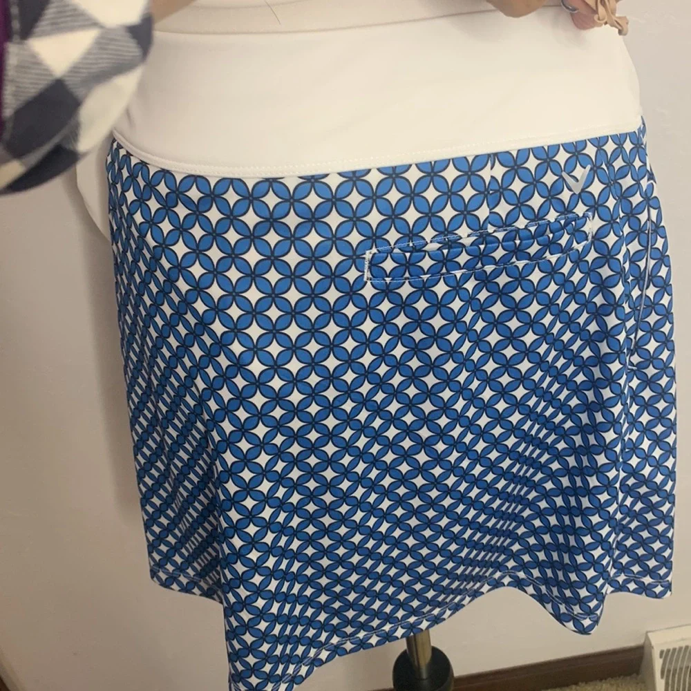 Callaway Golf NWT Blue Sea Star Pattern Golf Skort size Large - Picture 9 of 14